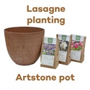 Kollektion Lasagne mit Topf Artstone Terra - BIO