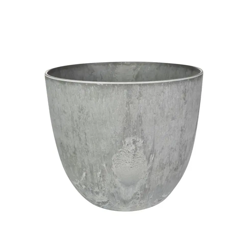 Artstone Topf Bola grau D23 H20