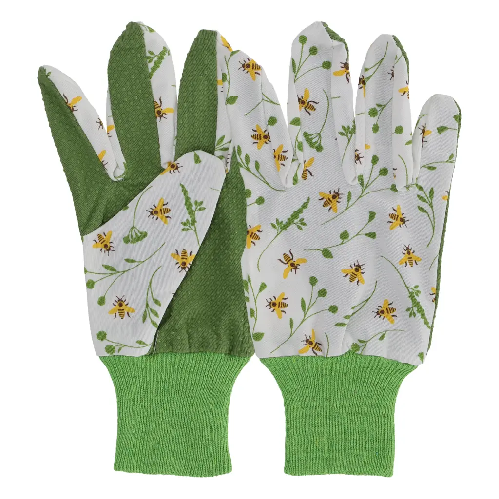 Gartenhandschuhe mit Bienenmuster M
