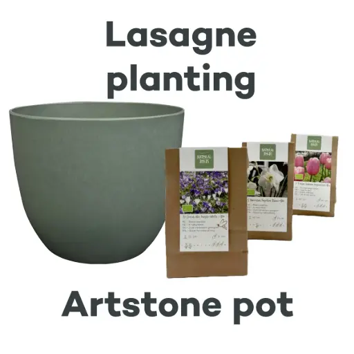 [AC99094] Kollektion Lasagne mit Topf Artstone Thyme - BIO